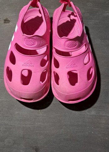 Kız Çocuk Pembe Adidas Kaydırmaz Sandalet