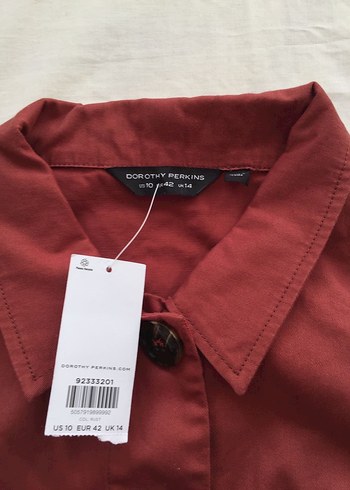 m Beden bordo Renk Dorothy Perkins Bordo Düğmeli Kadın Ceket