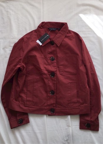 Dorothy Perkins Bordo Düğmeli Kadın Ceket