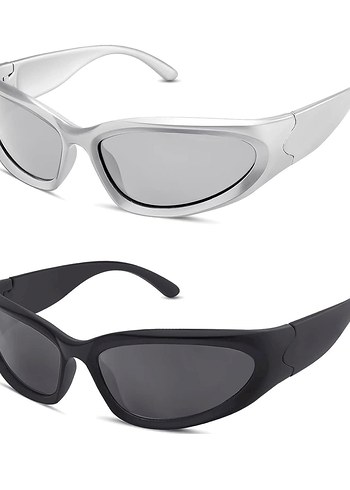 Pinterest model Bershka y2k Güneş Gözlükleri - Görsel 2