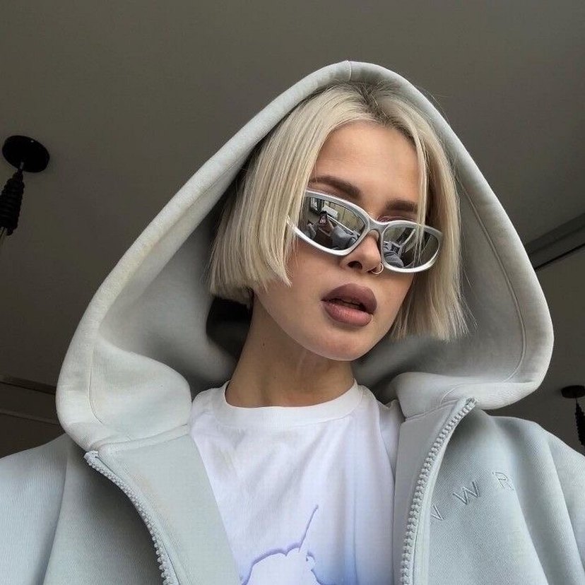 Pinterest model Bershka y2k Güneş Gözlükleri - Görsel 3