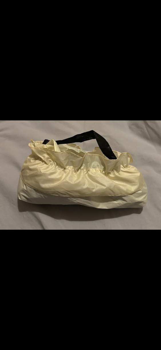 Krem Rengi Fırfırlı Katlanabilir Şemsiye - Görsel 2