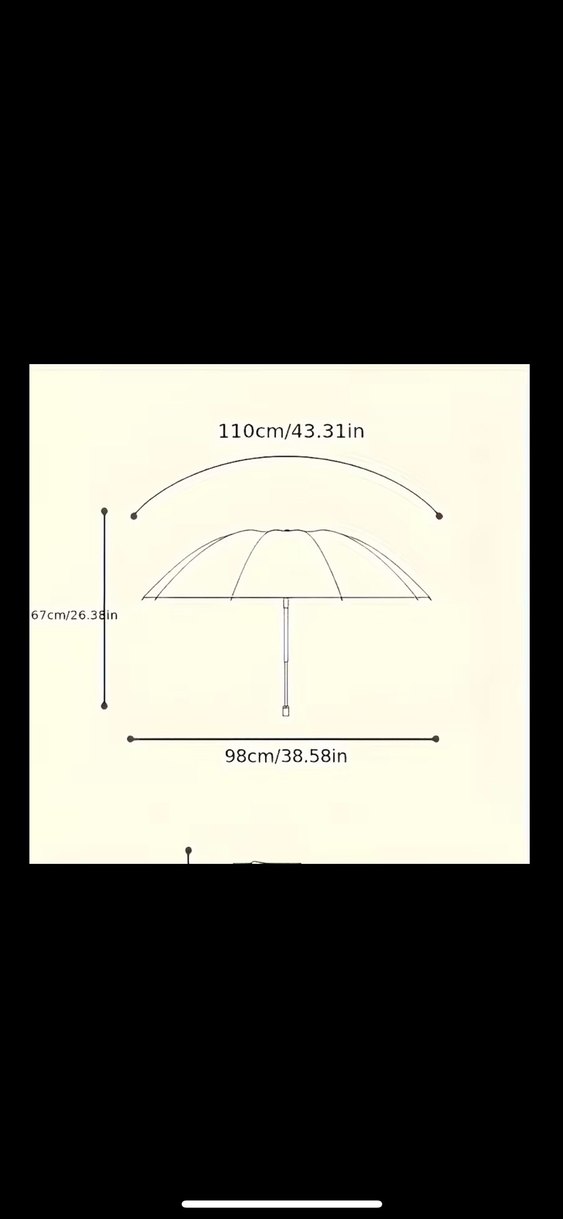 Krem Rengi Fırfırlı Katlanabilir Şemsiye - Görsel 4