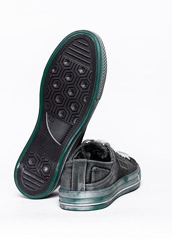 39 Beden Unisex Yeşil Sneaker Ayakkabı 1kxe_4