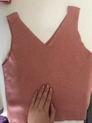 Batik Gül kurusu crop top