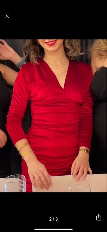 Diğer Kadife kırmızı elbise
