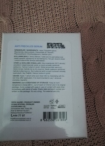 Zara Home Homm bitkisel Antifrecles serum 