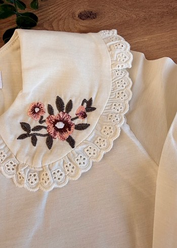 Düğmeli Bohem Tarzı Kız Elbisesi - Görsel 2