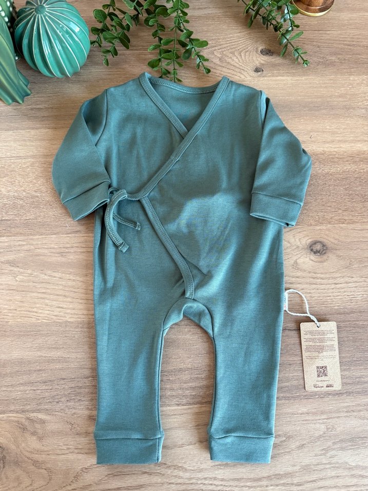 Bebek Kız Uzun Kollu Beyaz Body - Görsel 3