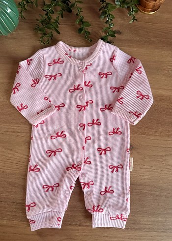 Nakışlı Örgü Bebek Kız Tulum - Pembe - Görsel 4