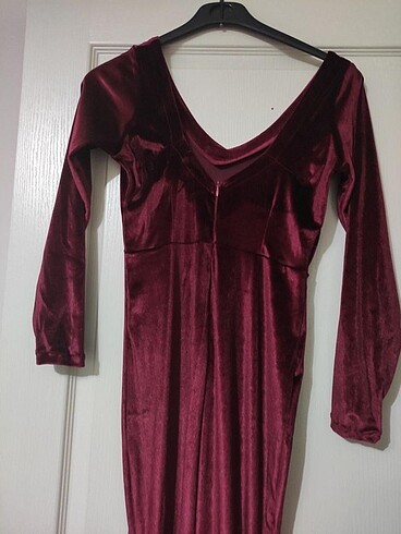 Kadife elbise - Görsel 5