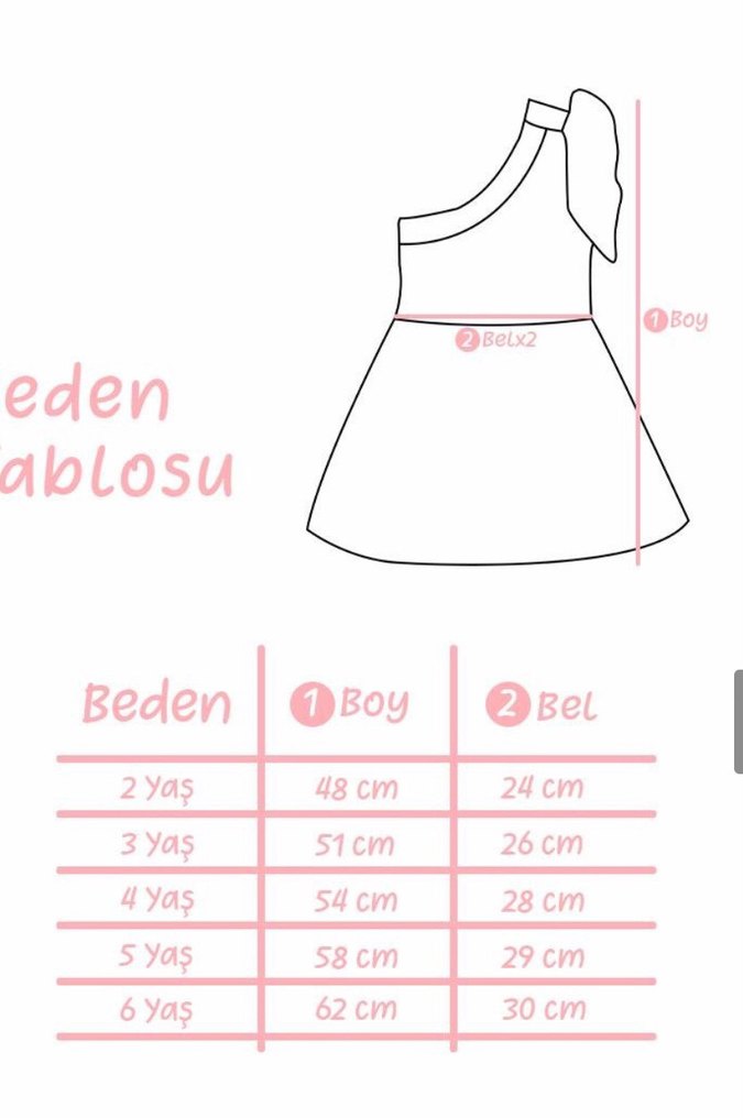 Mavi Straplez Kız Çocuk Elbisesi ve Taç - Görsel 4