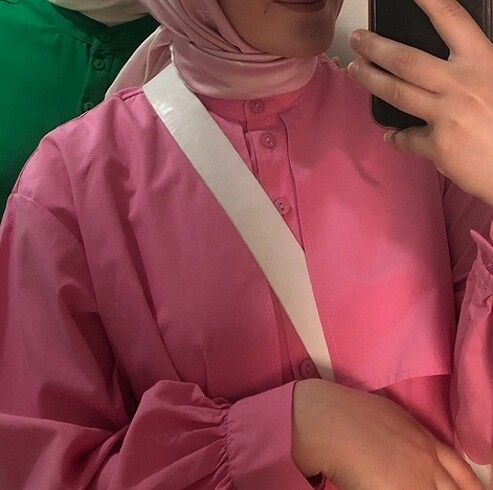 m Beden Pembe gömlek uzun