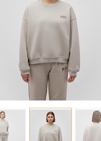 Mavi Mavi Baskılı Gri Kadın Sweatshirt