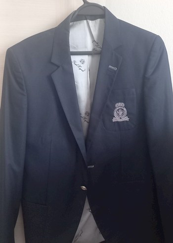 Düğmeli Lacivert Erkek Ceket, Normal Boy - Görsel 2