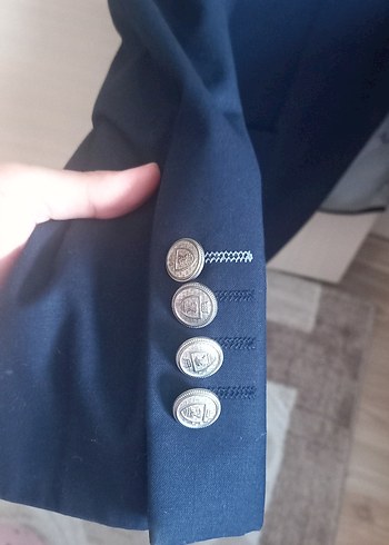 Düğmeli Lacivert Erkek Ceket, Normal Boy - Görsel 7