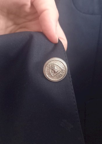 Düğmeli Lacivert Erkek Ceket, Normal Boy - Görsel 4