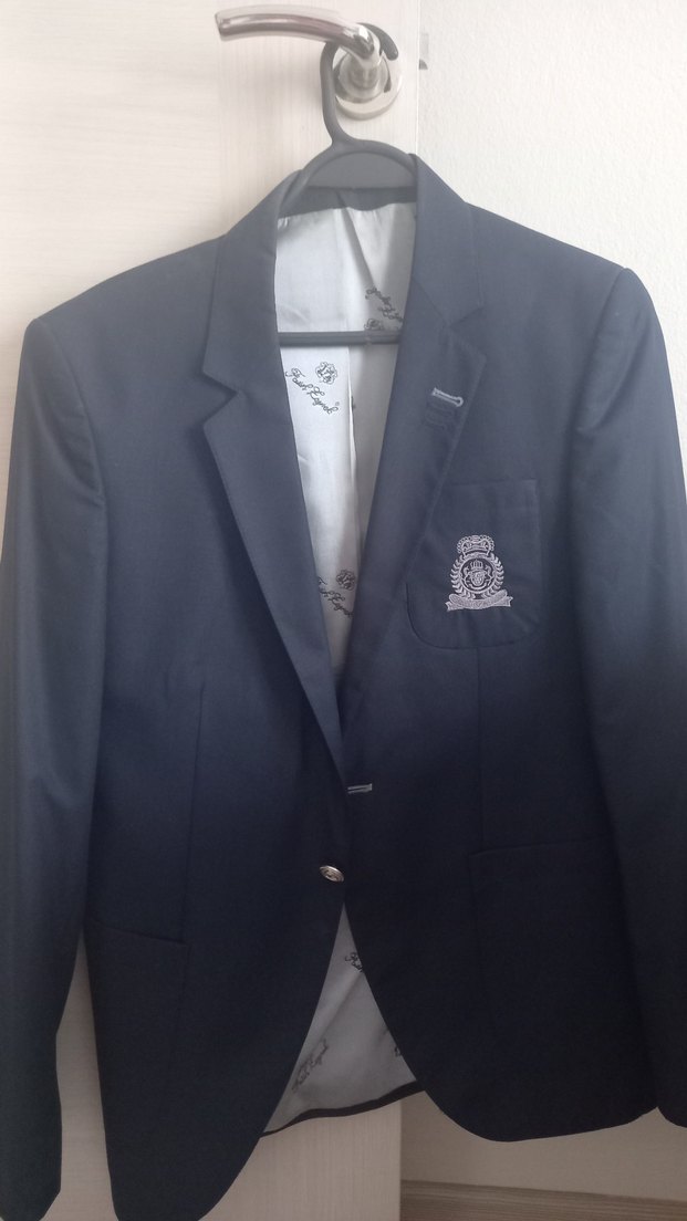 Düğmeli Lacivert Erkek Ceket, Normal Boy - Görsel 2