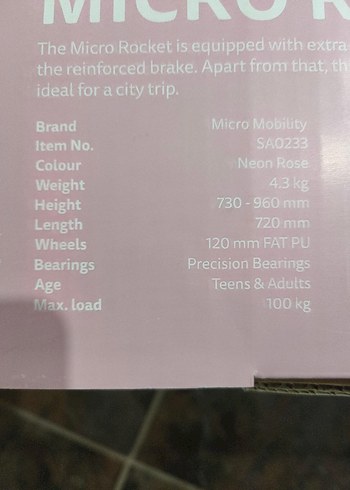 Pembe Çocuk Scooter - Görsel 5