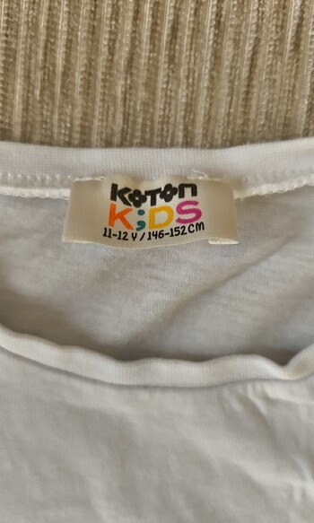 11-12 Yaş Beden Koton kids kız tişört