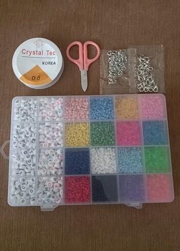 8800 PARÇA 3MM TOHUM CAM BONCUK HARFLİ