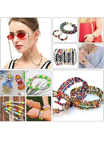 8800 PARÇA 3MM TOHUM CAM BONCUK HARFLİ - Görsel 13