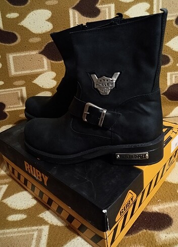 SIFIR HAKİKİ DERİ HARLEY DAVİDSON TARZI - Görsel 2