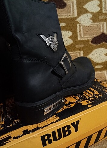 SIFIR HAKİKİ DERİ HARLEY DAVİDSON TARZI - Görsel 7