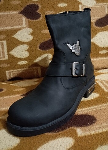 SIFIR HAKİKİ DERİ HARLEY DAVİDSON TARZI - Görsel 8