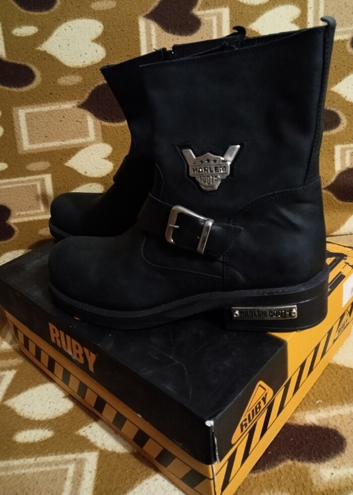 SIFIR HAKİKİ DERİ HARLEY DAVİDSON TARZI - Görsel 2