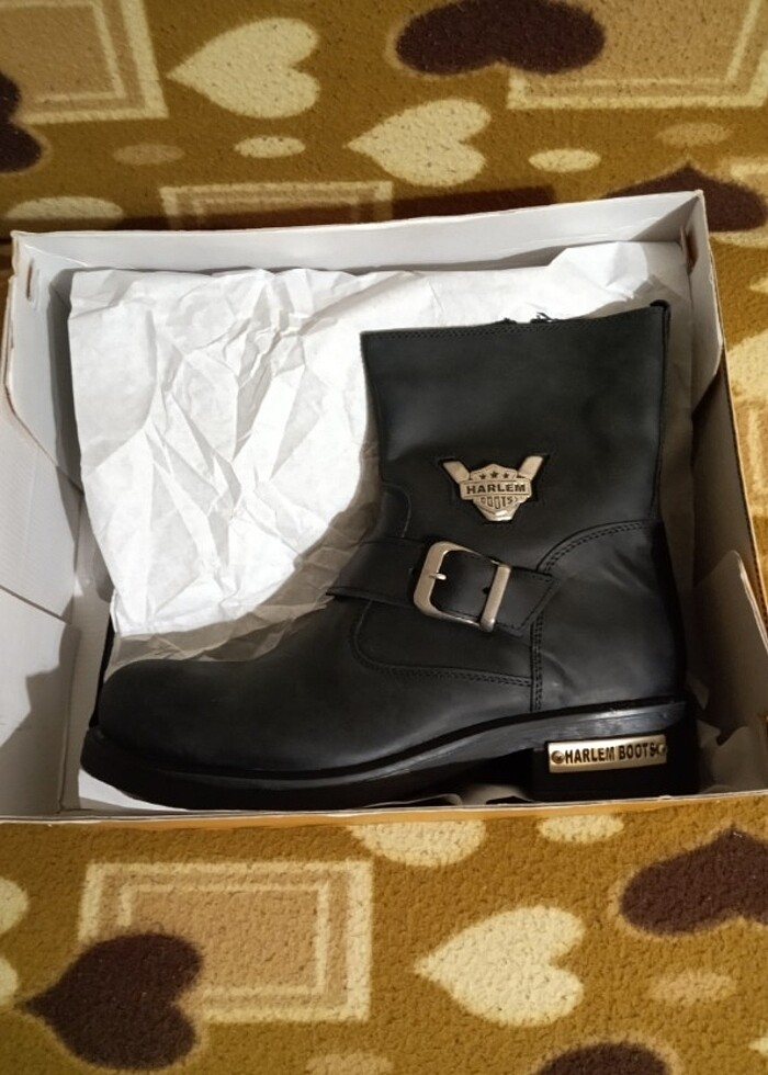 SIFIR HAKİKİ DERİ HARLEY DAVİDSON TARZI - Görsel 3