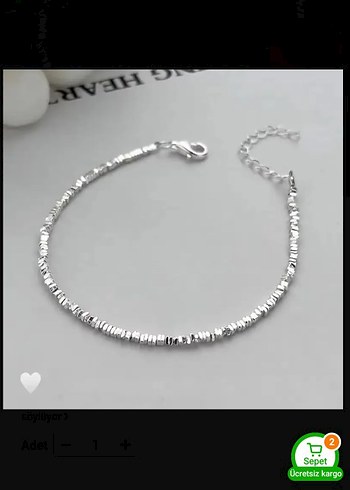 Beden beyaz Renk Gri Boncuklu Minimalist Kadın Bileklik