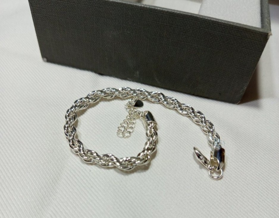 925 ayar gümüş bileklik - Görsel 4