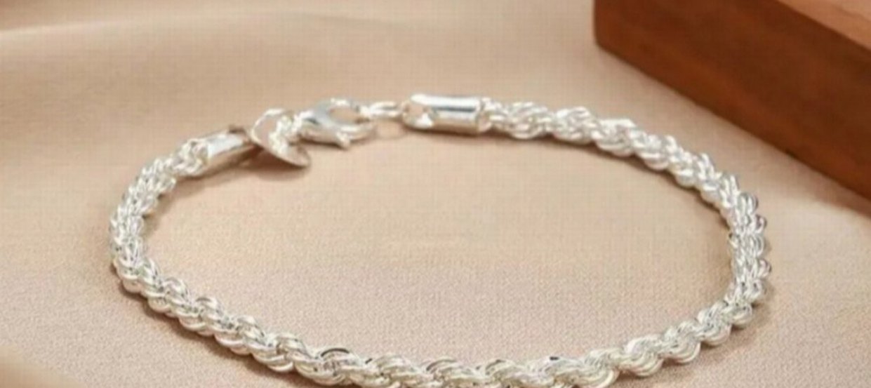 925 ayar gümüş bileklik - Görsel 5