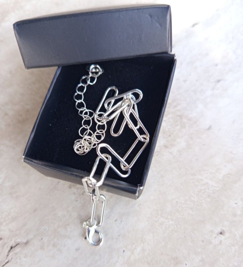 925 ayar gümüş bileklik - Görsel 5