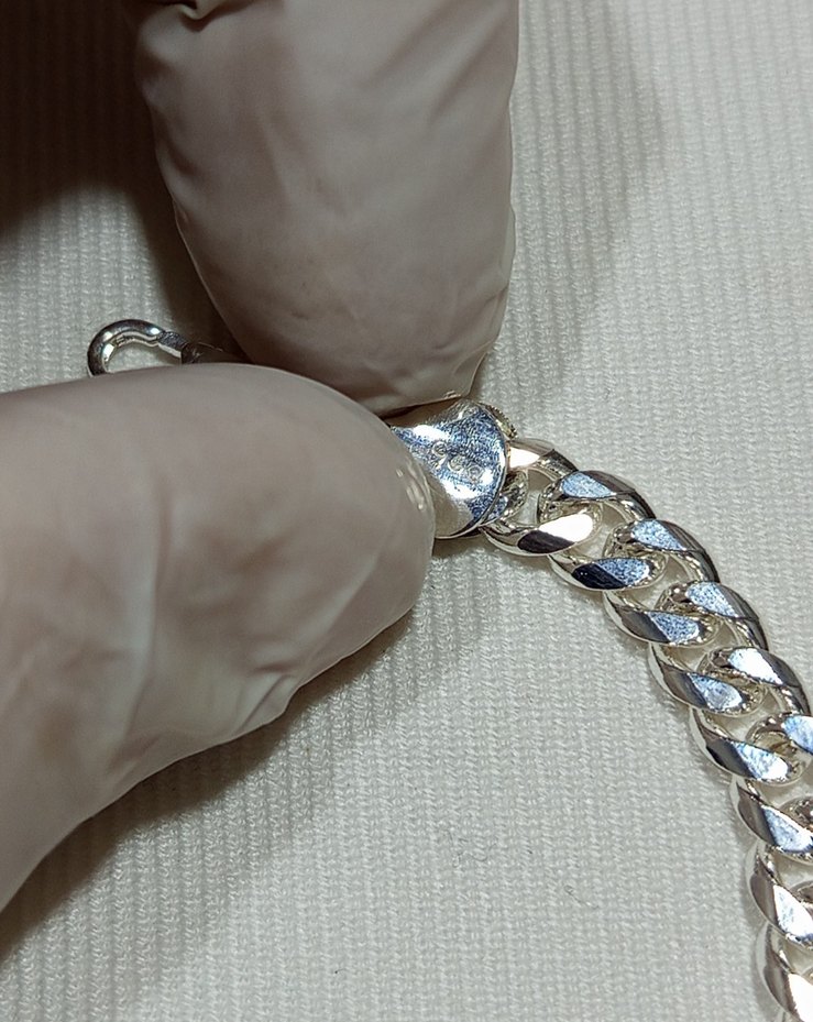 Parlak Gri Minimalist Bileklik - Görsel 5