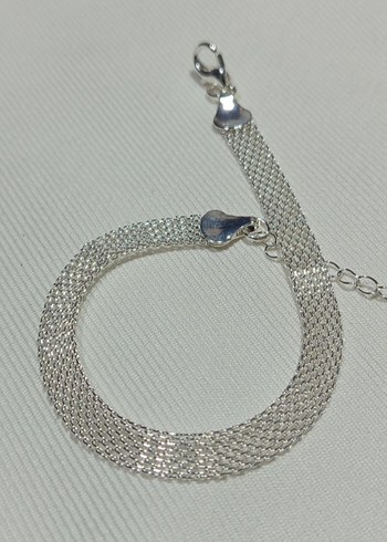 925 ayar gümüş bileklik - Görsel 6