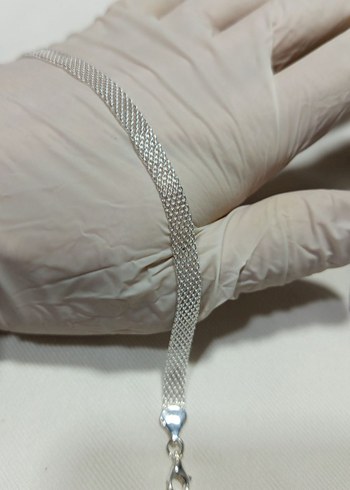 925 ayar gümüş bileklik - Görsel 2