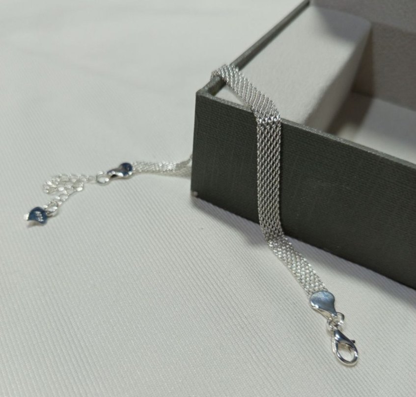 925 ayar gümüş bileklik - Görsel 4