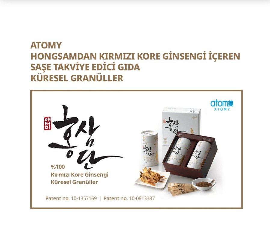 Atomy Hongsamdan Kore Kırmızı Ginseng Granülleri - Görsel 2