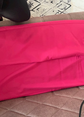 Parlak Pembe kumaş pantolon - Görsel 2