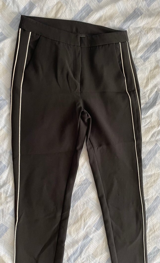 Koton kadın siyah kumaş pantolon - Görsel 3