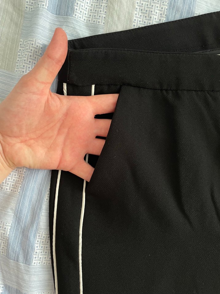 Koton kadın siyah kumaş pantolon - Görsel 4