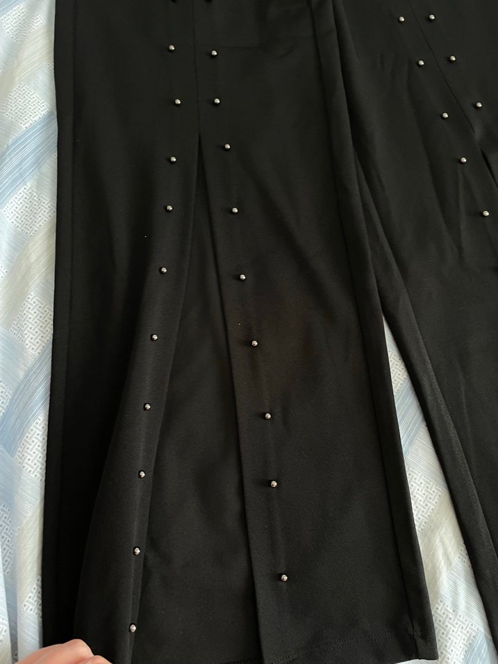 Paul mark siyah yırtmaçlı ince pantolon - Görsel 2