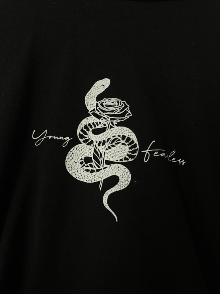 Bershka siyah uzun kol crop - Görsel 3