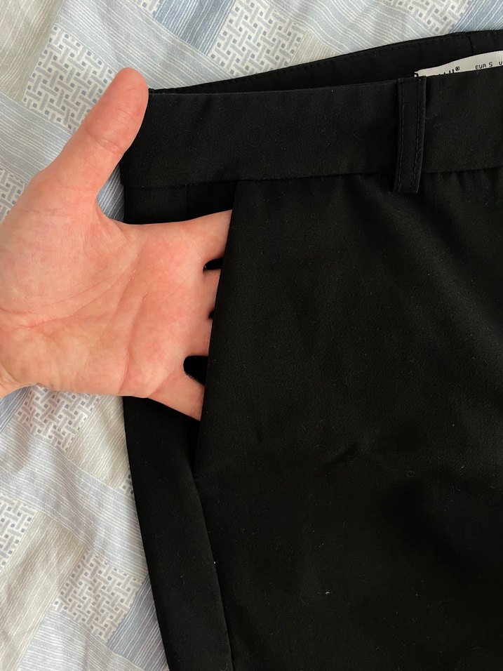 Paul mark siyah dar paça kumaş pantolon - Görsel 2