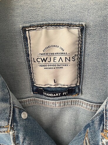 l Beden mavi Renk Lcw jeans erkek kot ceket