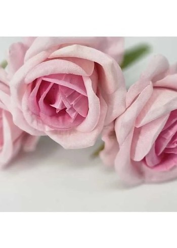 Solmayan Pembe Gül Kalpli Kutuda