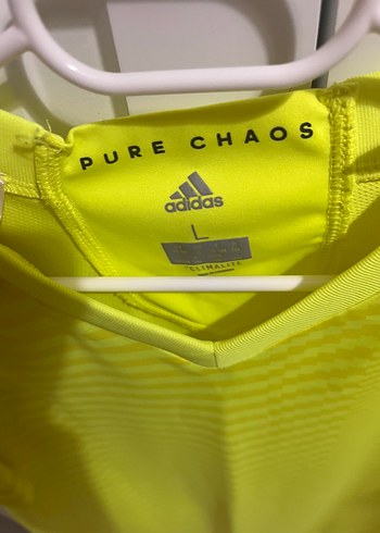 Adidas Erkek Sarı V-Yaka Kısa Kollu Forma - Görsel 6