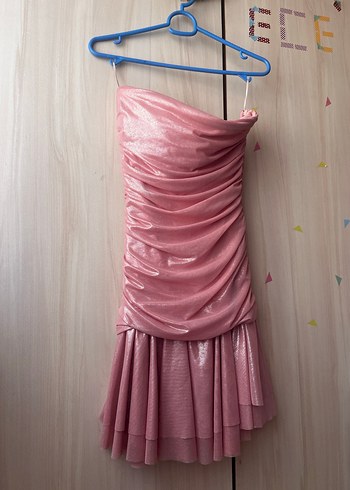 xs Beden Straplez Mini Elbise